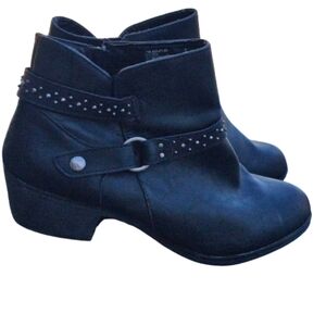 Liz Claiborne Women's Black Ankle Boots Booties Sz 10